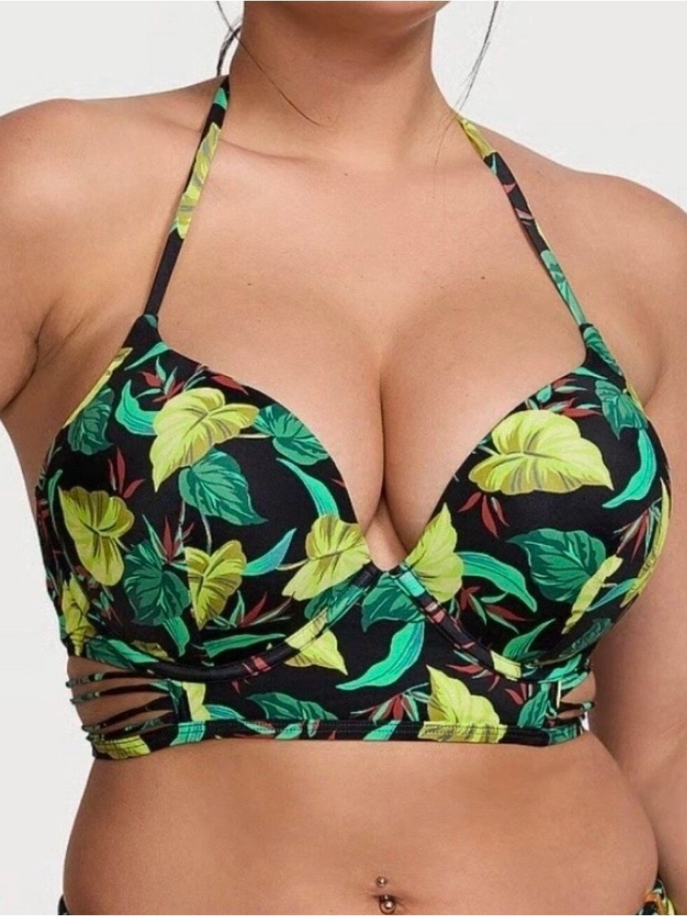 Victoria's Secret Bombshell Add-2-Cups Tropical Bikini Top 34C
